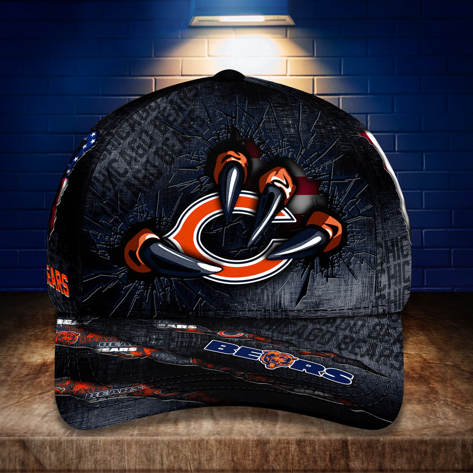 chicago bears personalized classic cap bg249 9um3x