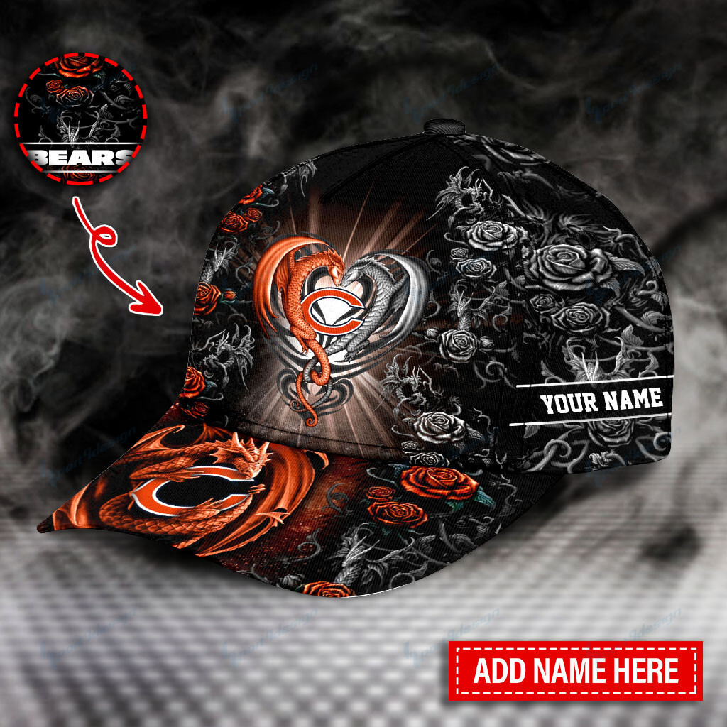 chicago bears personalized classic cap bg746 z00qc