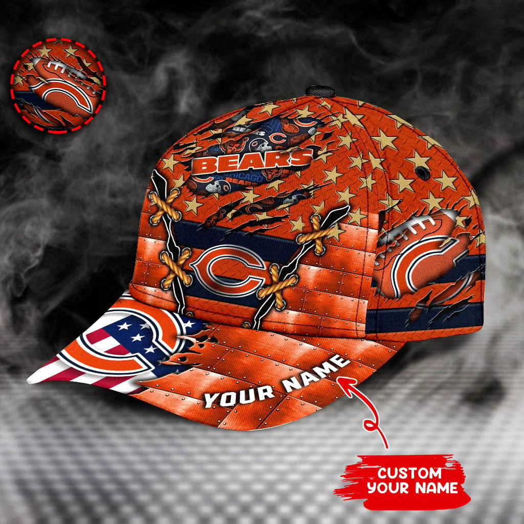 chicago bears personalized classic cap bg794 6olat
