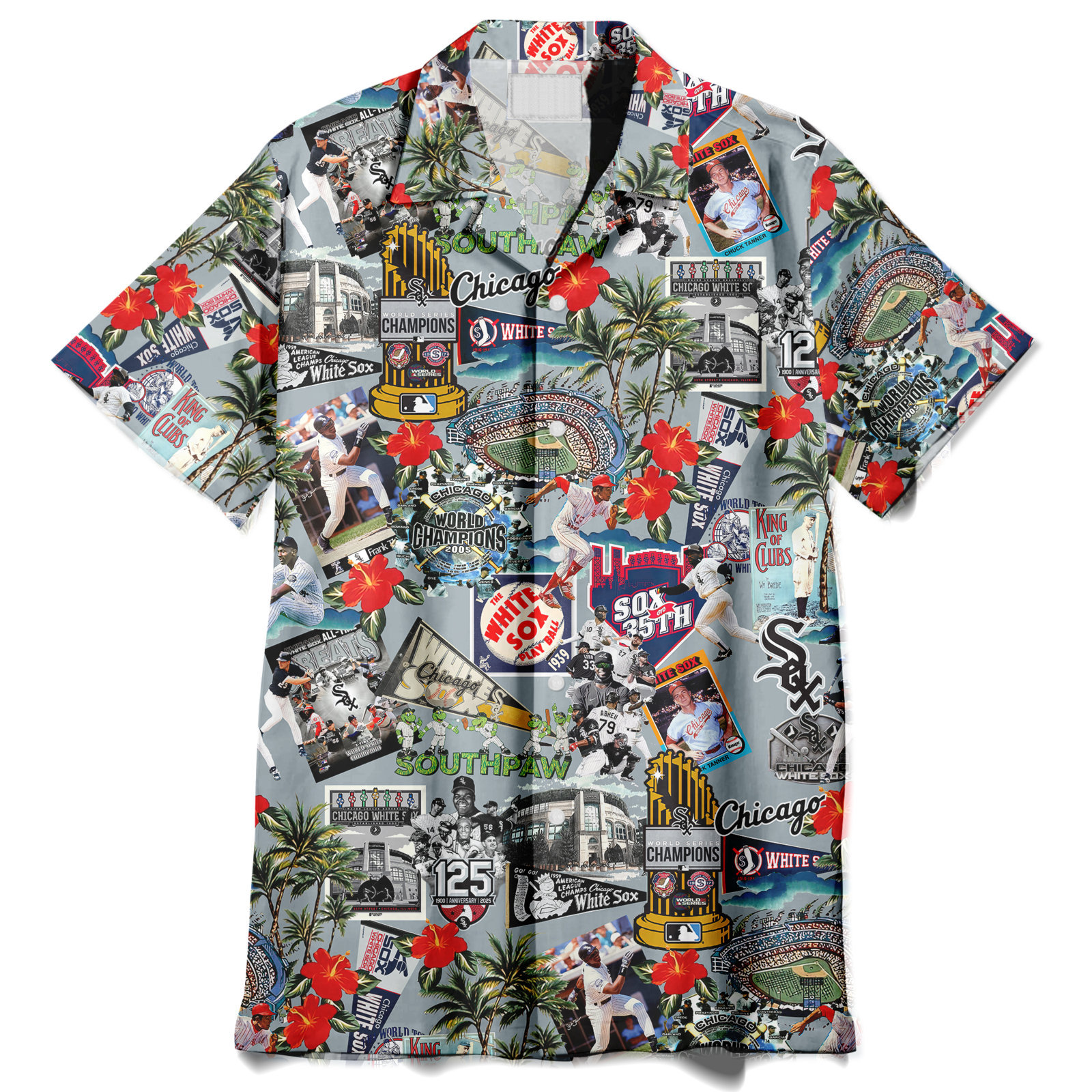 chicago white sox palm trees pennants and baseball glory hawaiian shirt owl ohh pb1jk
