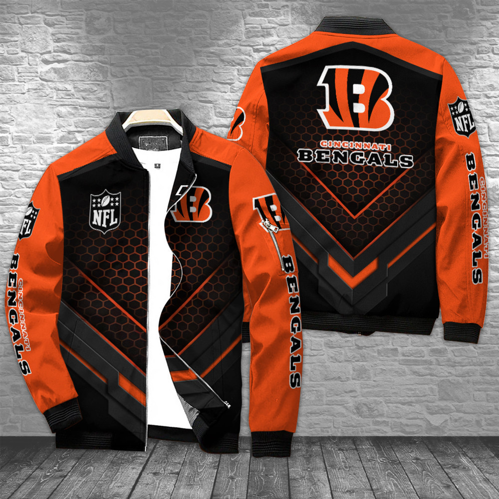 cincinnati bengals bomber jacket bg167 pmwo4