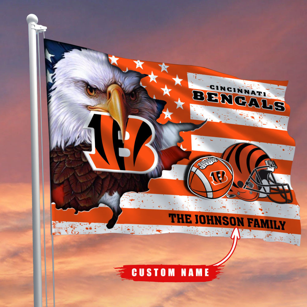 cincinnati bengals flag custom name bp11v