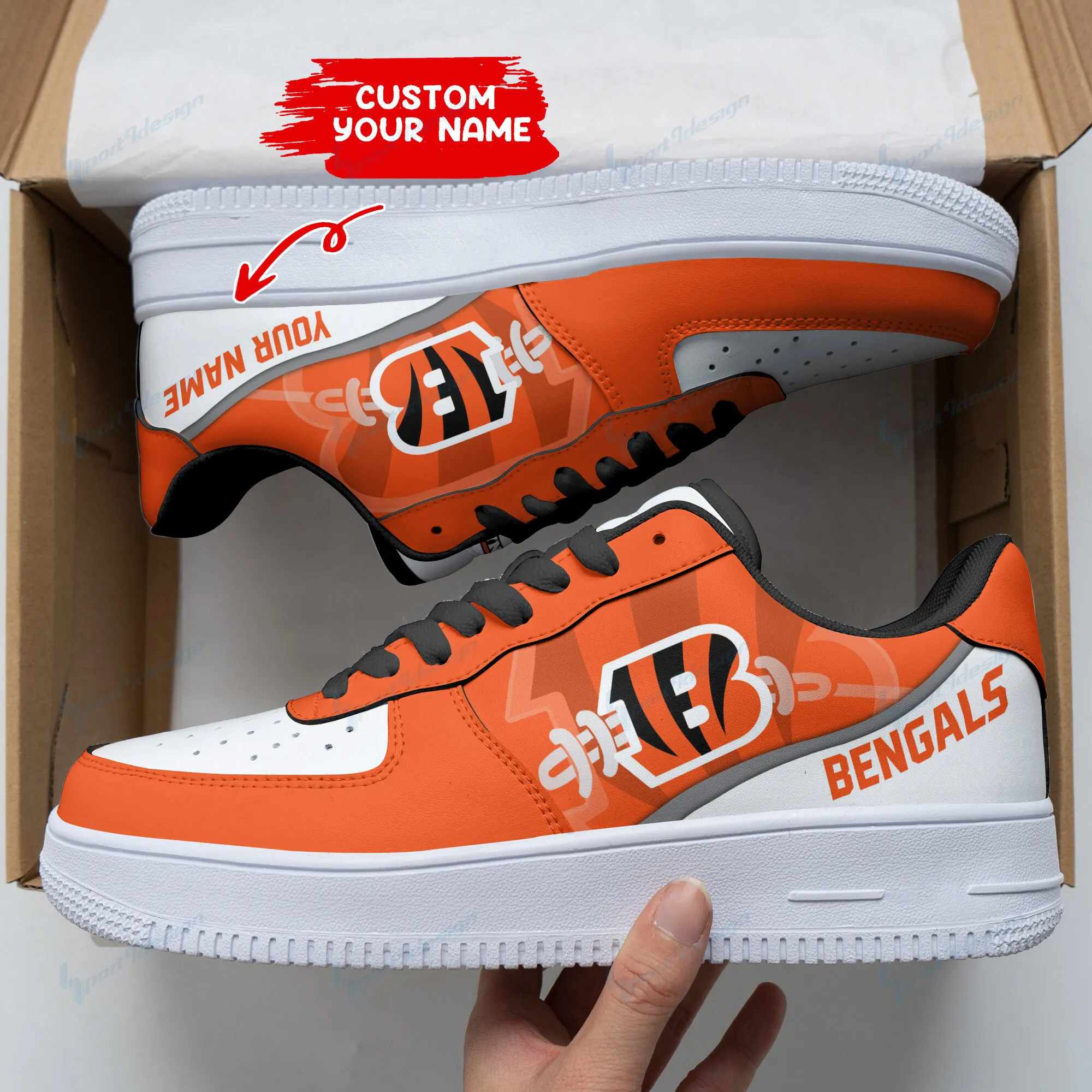 cincinnati bengals personalized af1 shoes bg142 qnhss
