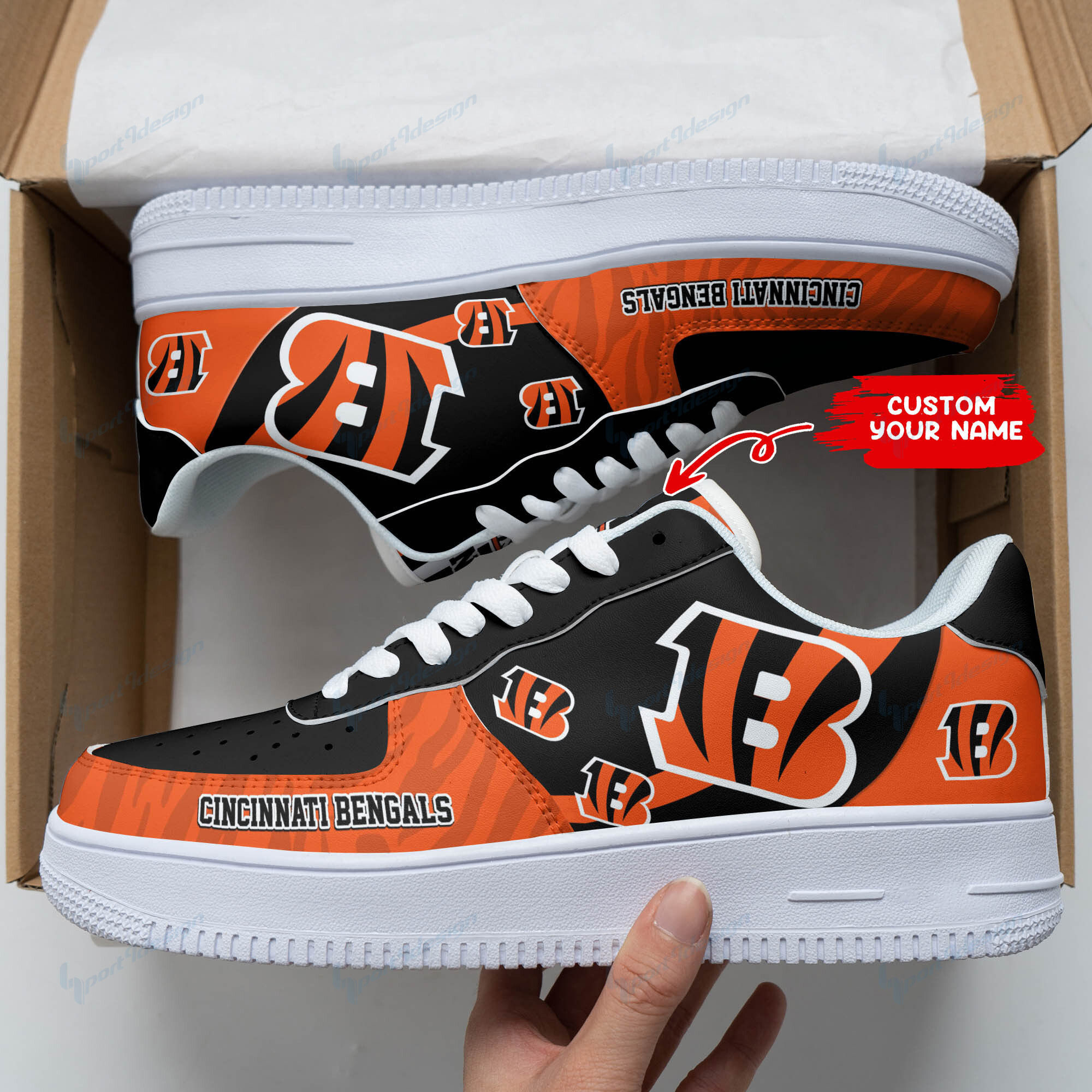 cincinnati bengals personalized af1 shoes bg147 ef3or
