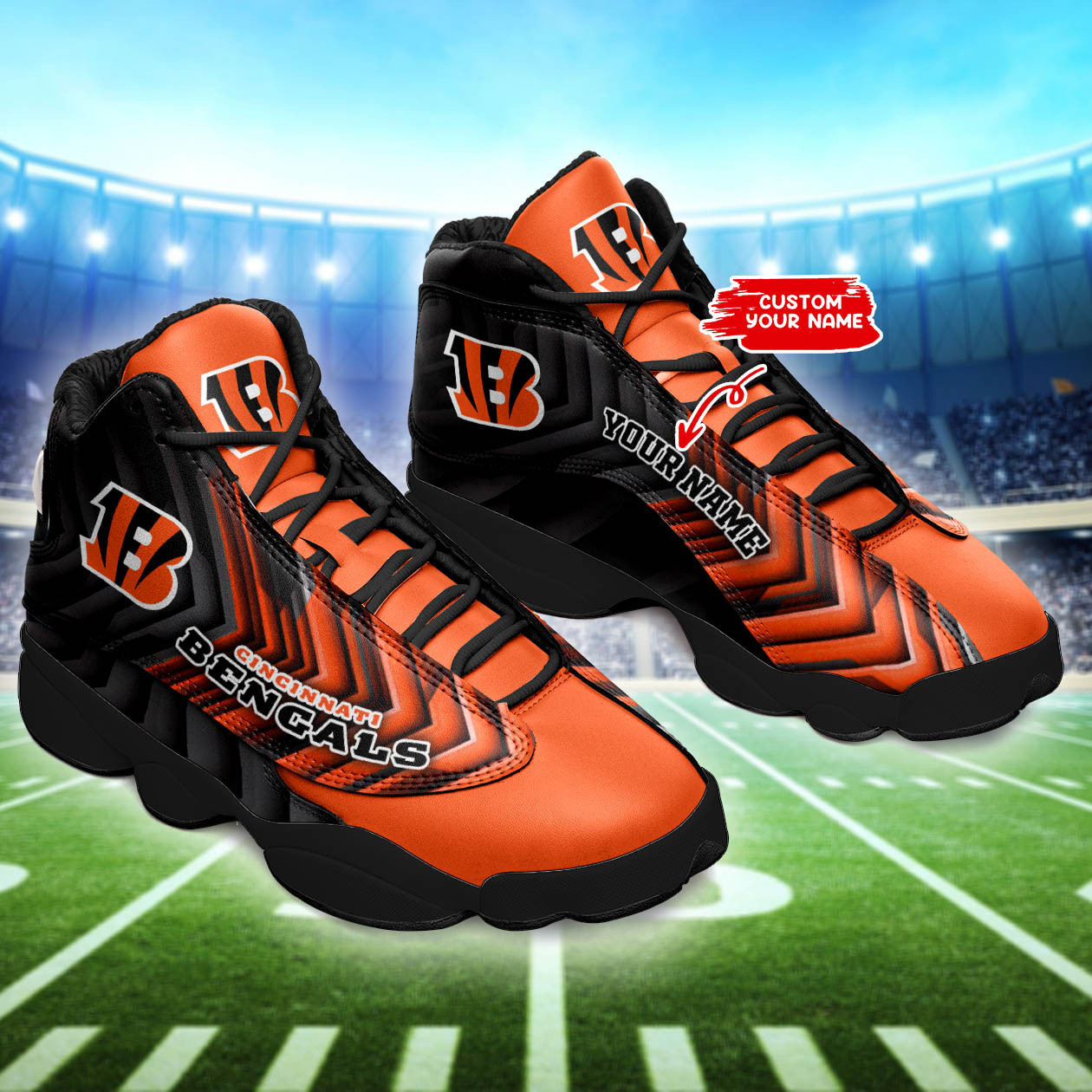 cincinnati bengals personalized ajd13 sneakers bg177 lai62