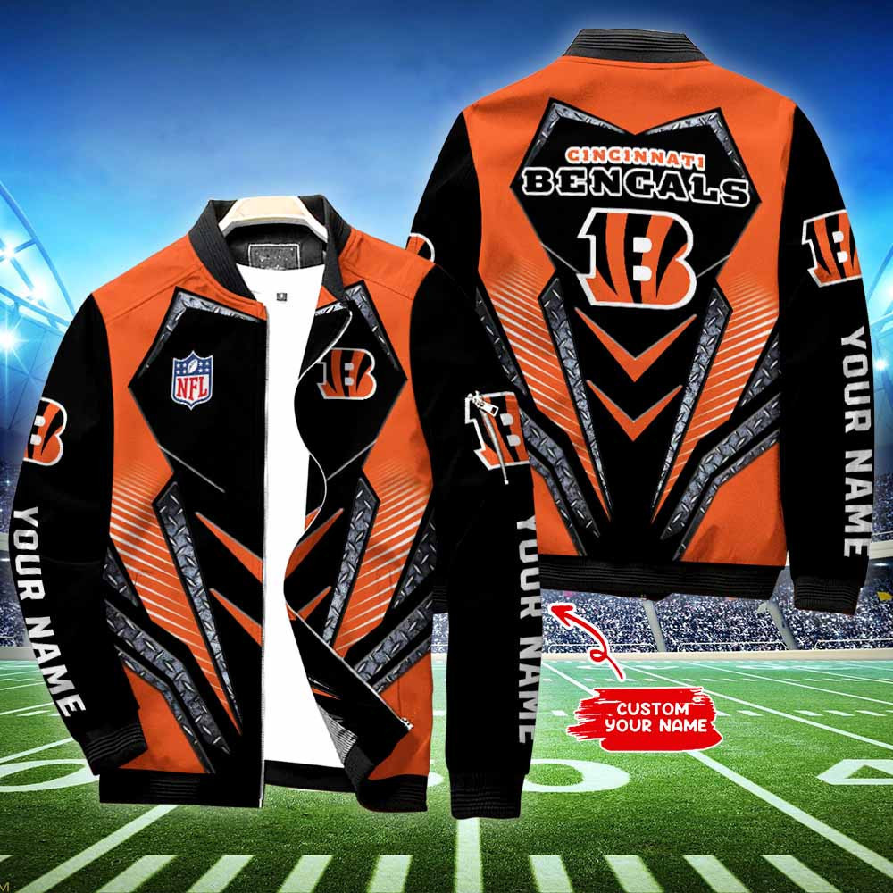 cincinnati bengals personalized bomber jacket bg513 hs63a