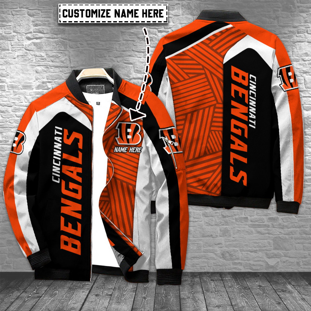 cincinnati bengals personalized bomber jacket bg527 jnnrm