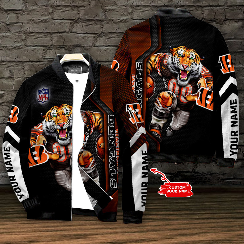 cincinnati bengals personalized bomber jacket bg557 6pi1q