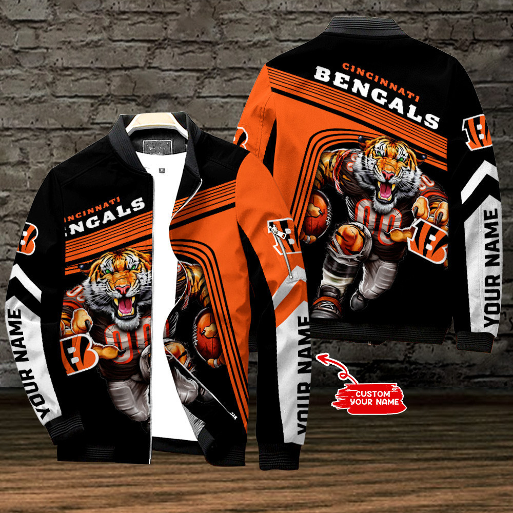 cincinnati bengals personalized bomber jacket bg571 2s9ur