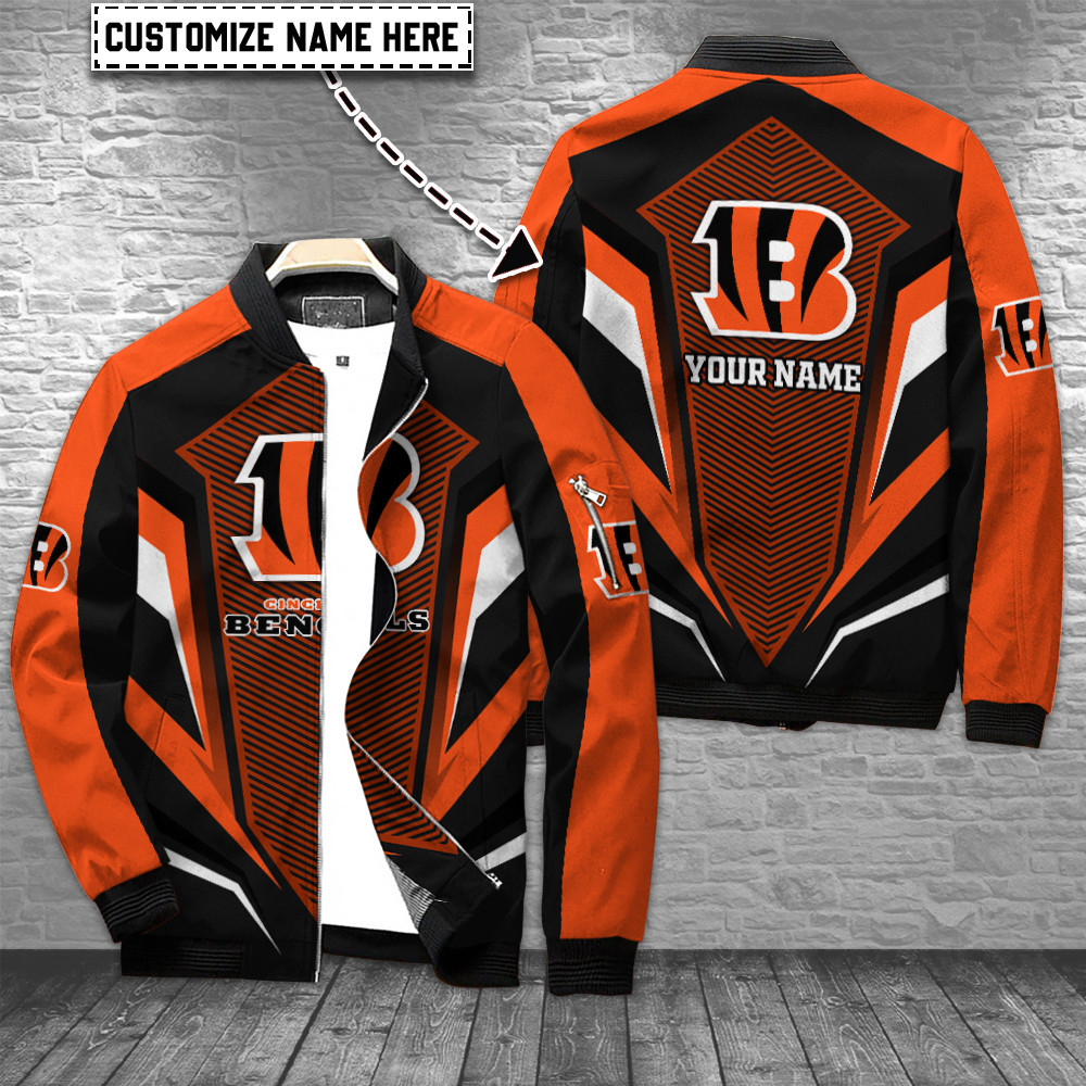 cincinnati bengals personalized bomber jacket bg681 349gz