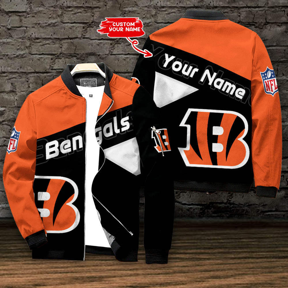 cincinnati bengals personalized bomber jacket bg686 bzaen