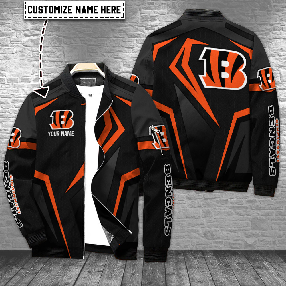 cincinnati bengals personalized bomber jacket bg725 ybxnj