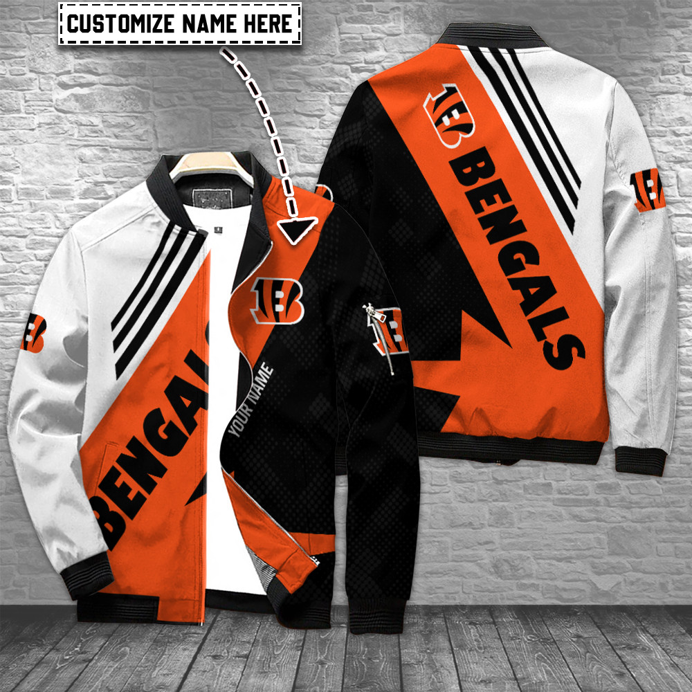 cincinnati bengals personalized bomber jacket bg831 na3js