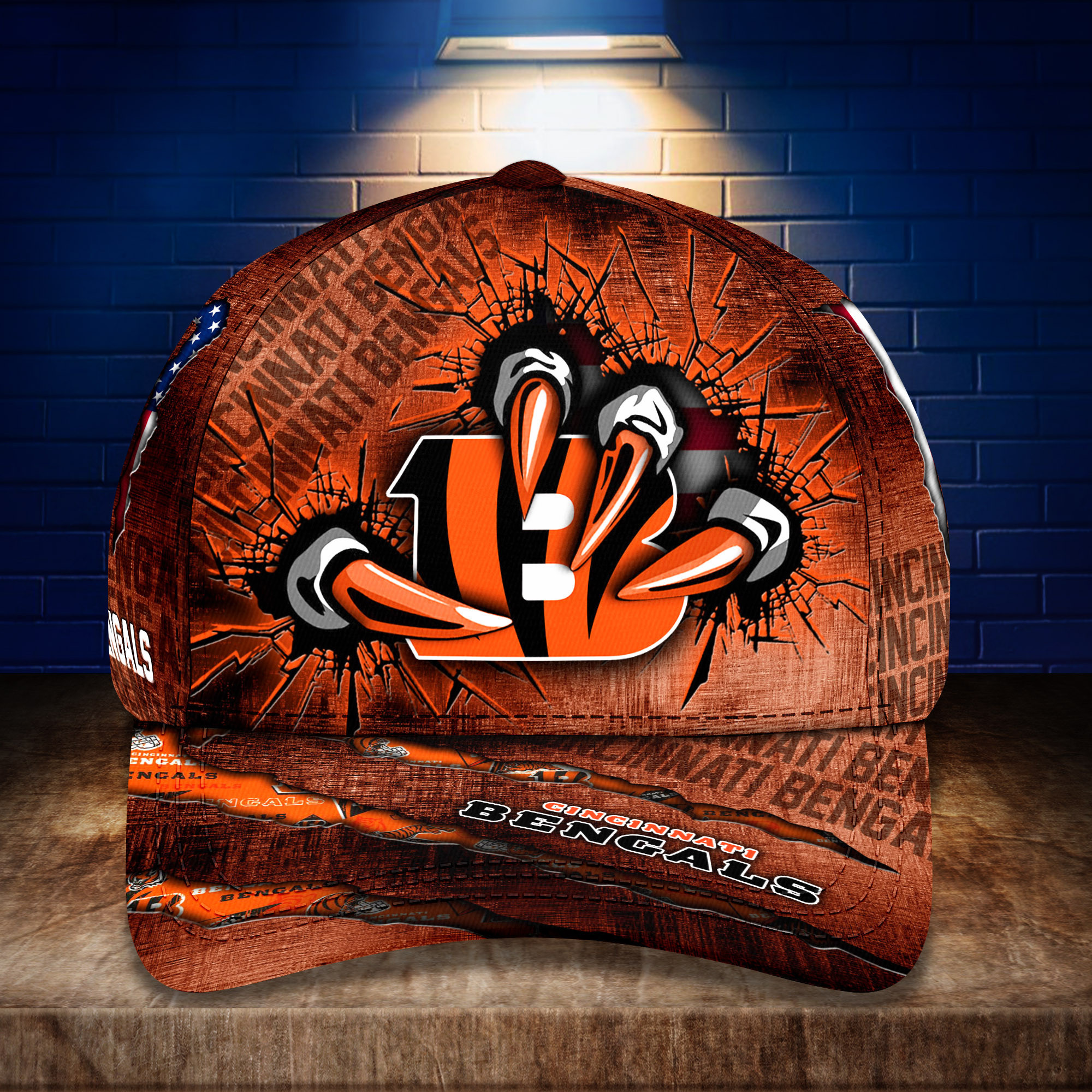 cincinnati bengals personalized classic cap bg250 vz14v