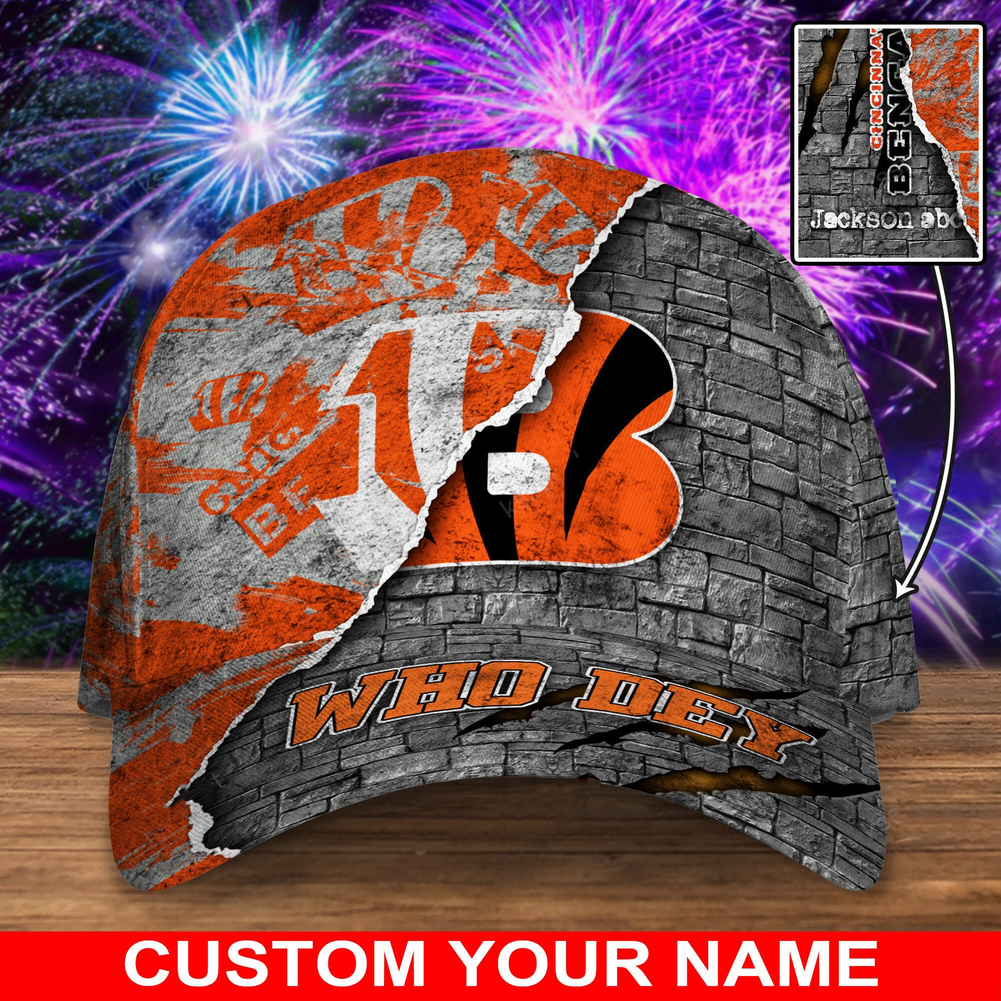 cincinnati bengals personalized classic cap bg821 qibq4