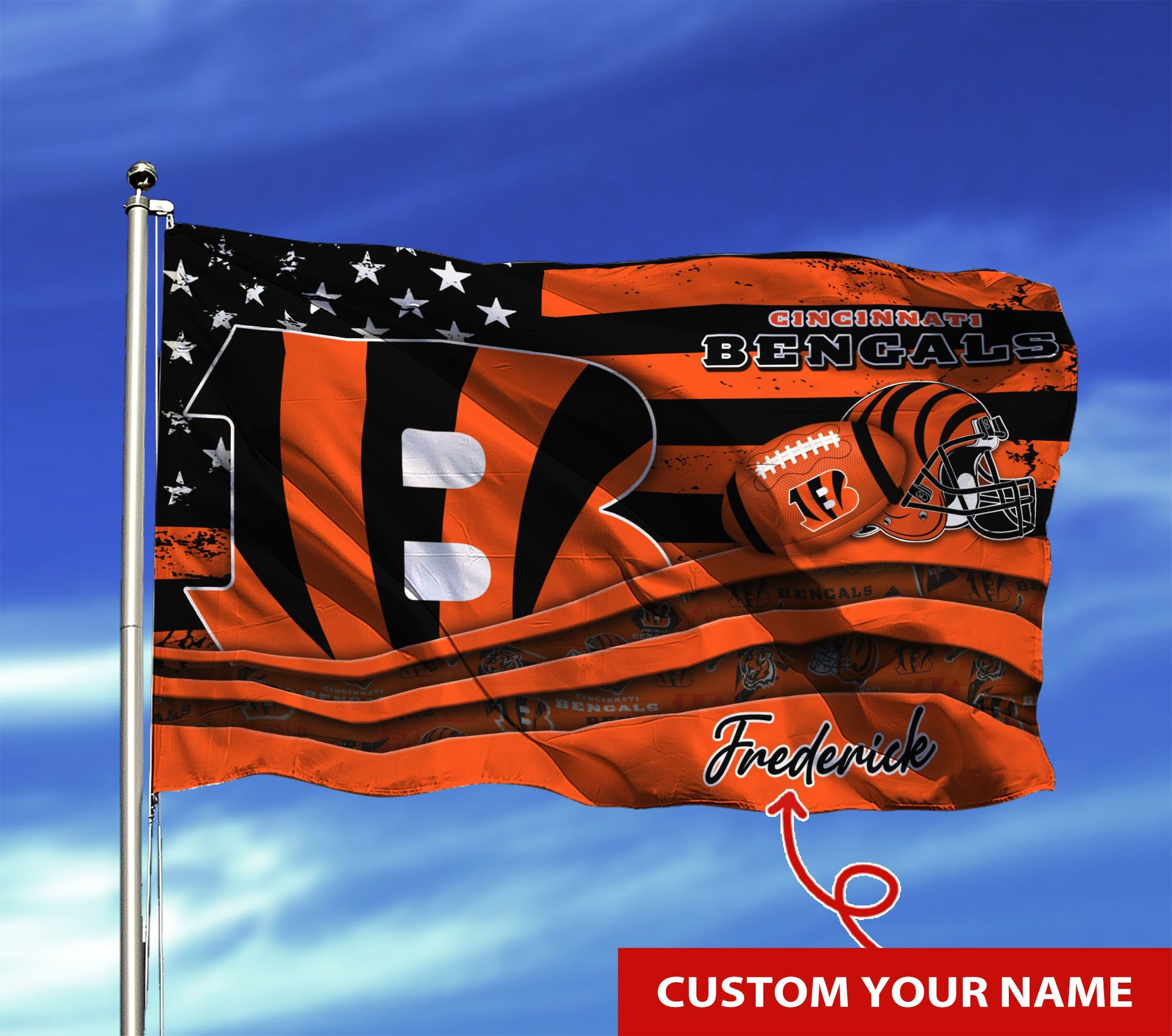cincinnati bengals personalized flag 06 gbugq