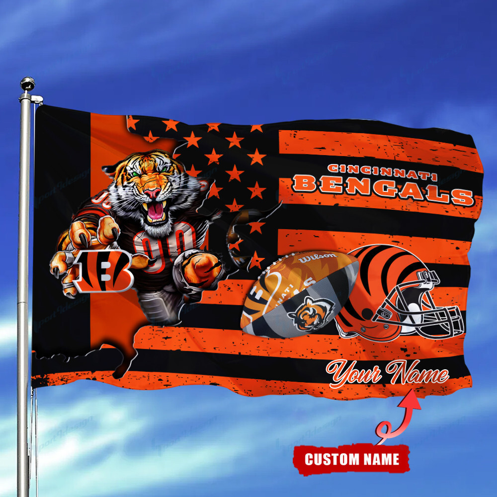 cincinnati bengals personalized flag 106 kvdpi