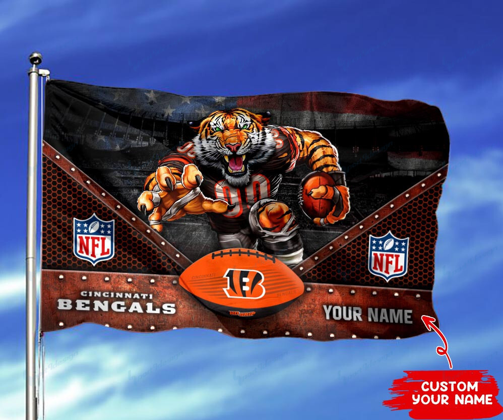 cincinnati bengals personalized flag 204 5pffq