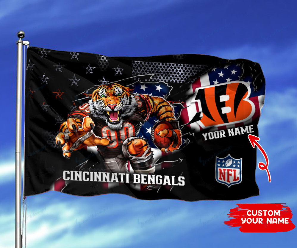cincinnati bengals personalized flag 273 jor9m