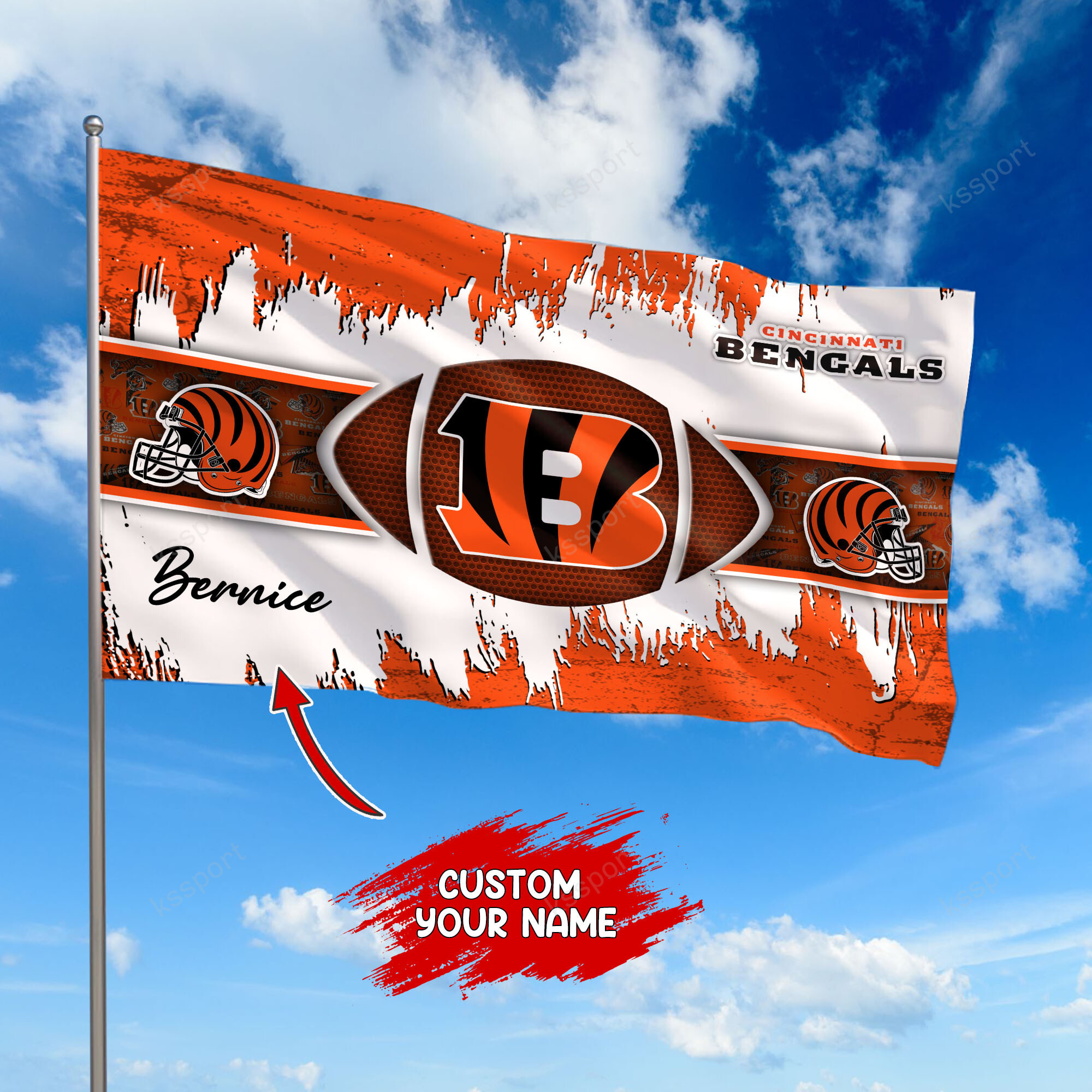 cincinnati bengals personalized flag 379 9gqah