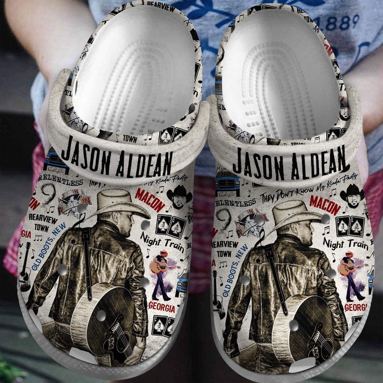 classic beautiful slippers jason aldean music clogs for kids and adults bbtwn