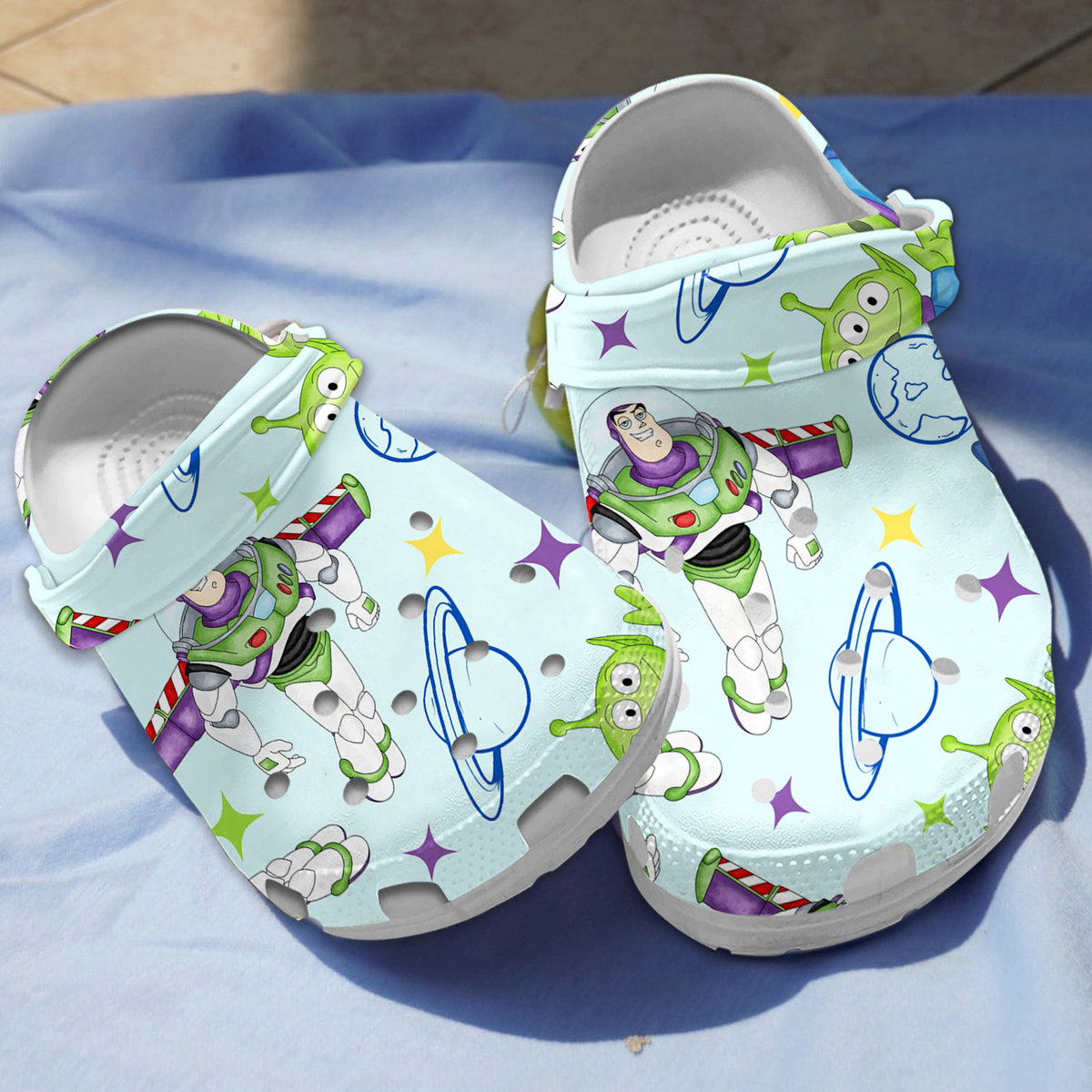classic buzz lightyear blue clogs for kids 26 adults ilwnt