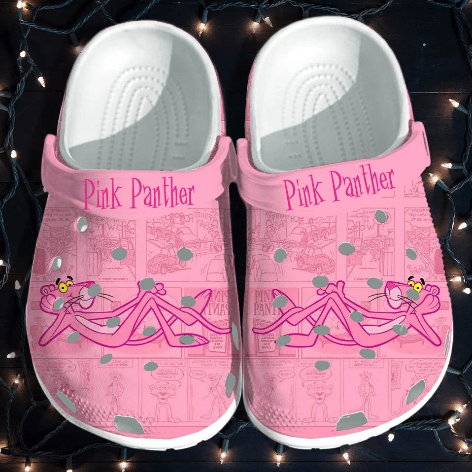classic pink slippers pink panther cartoon clogs for kids and adults fralr