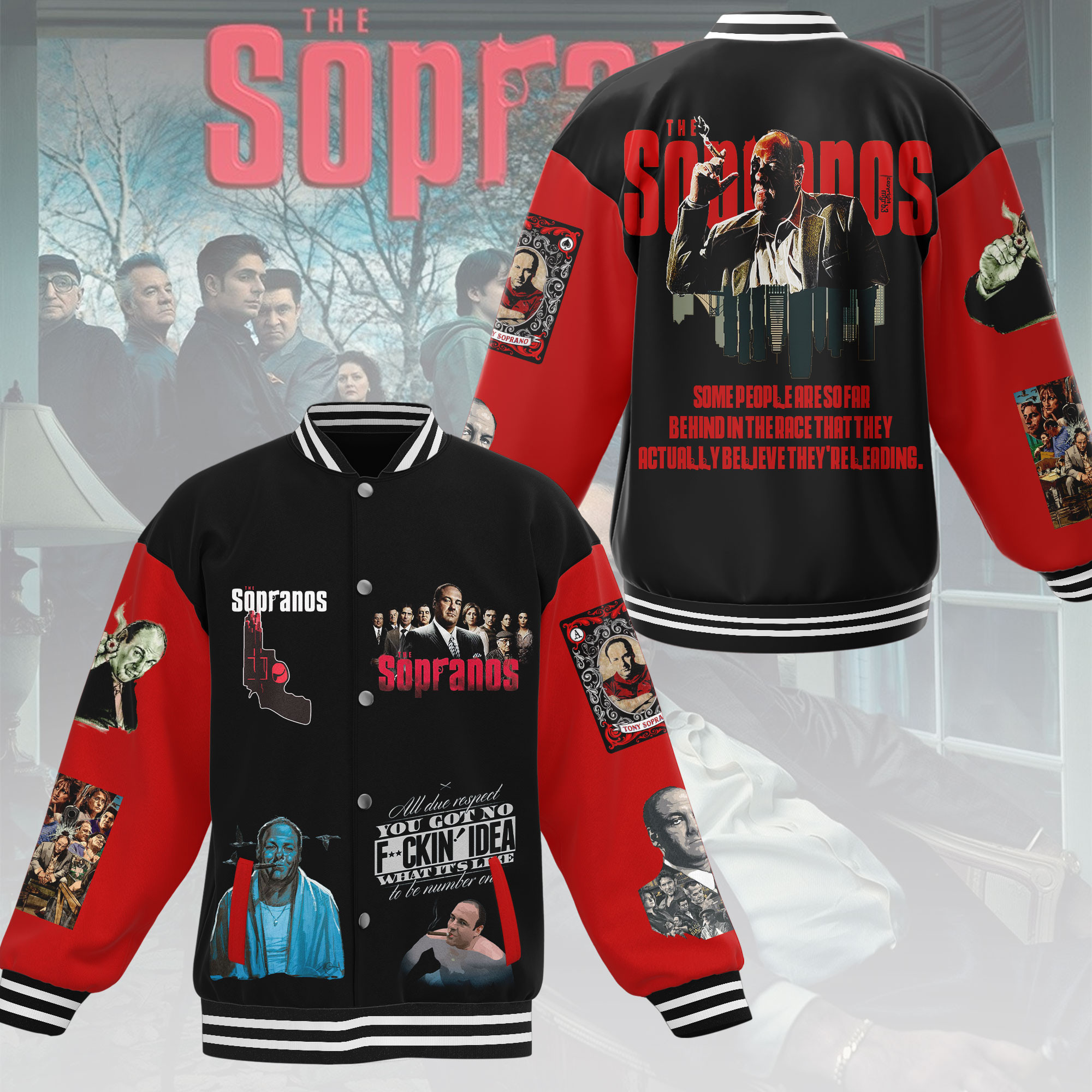 classic the sopranos fashionable design baseball jacket for fans rmypm