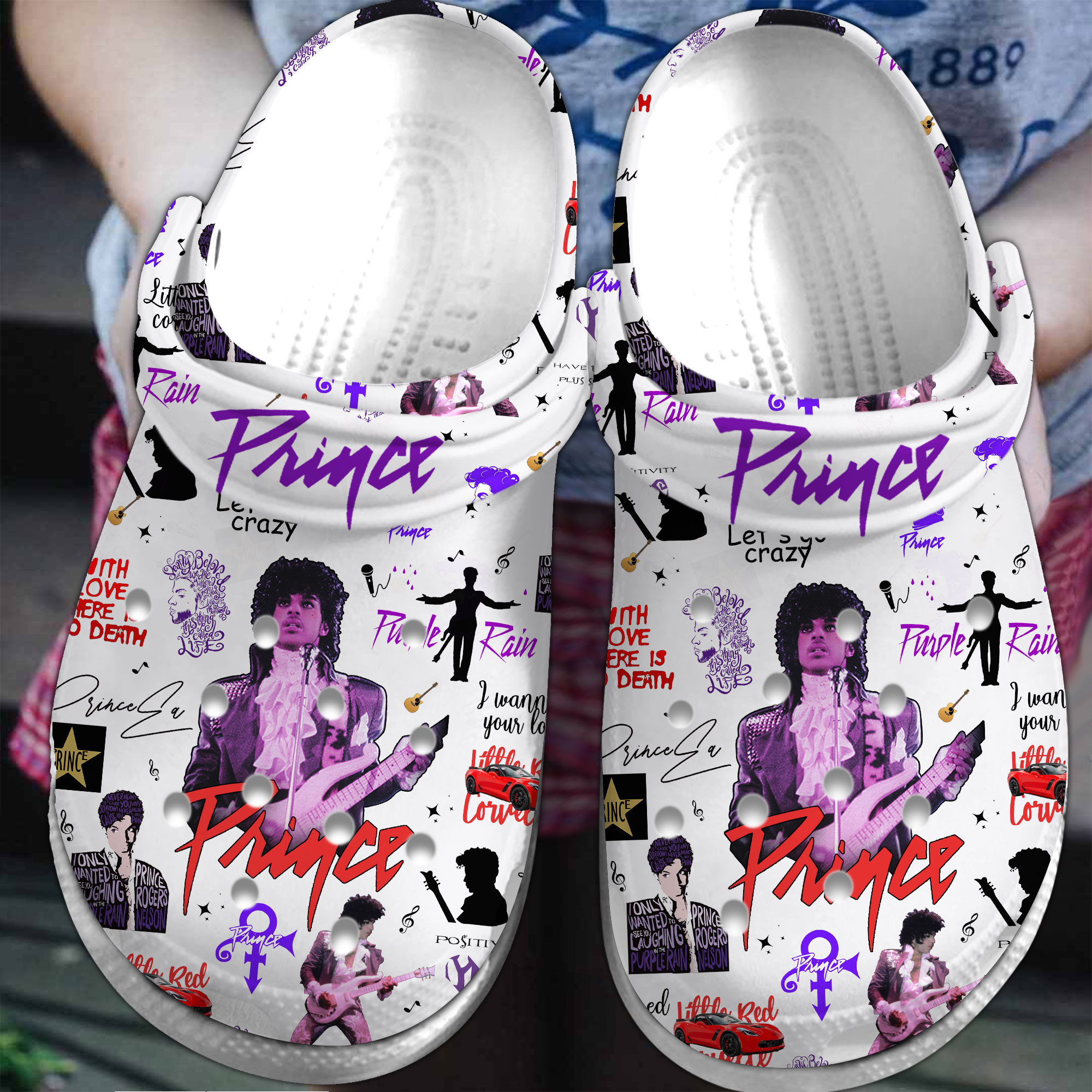 classic white footwear legendary prince music clogs i1ahb
