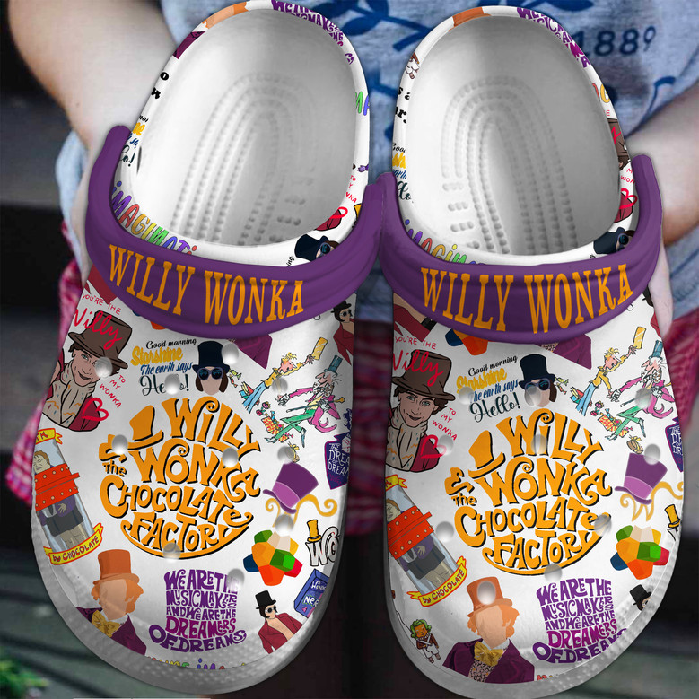 classic white shoes willy wonka movie clogs for kids and adults yffnk
