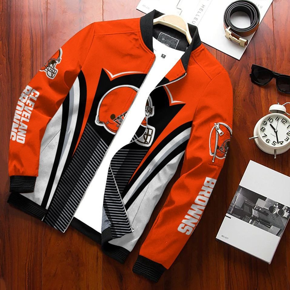 cleveland browns bomber jacket 322 wid2m