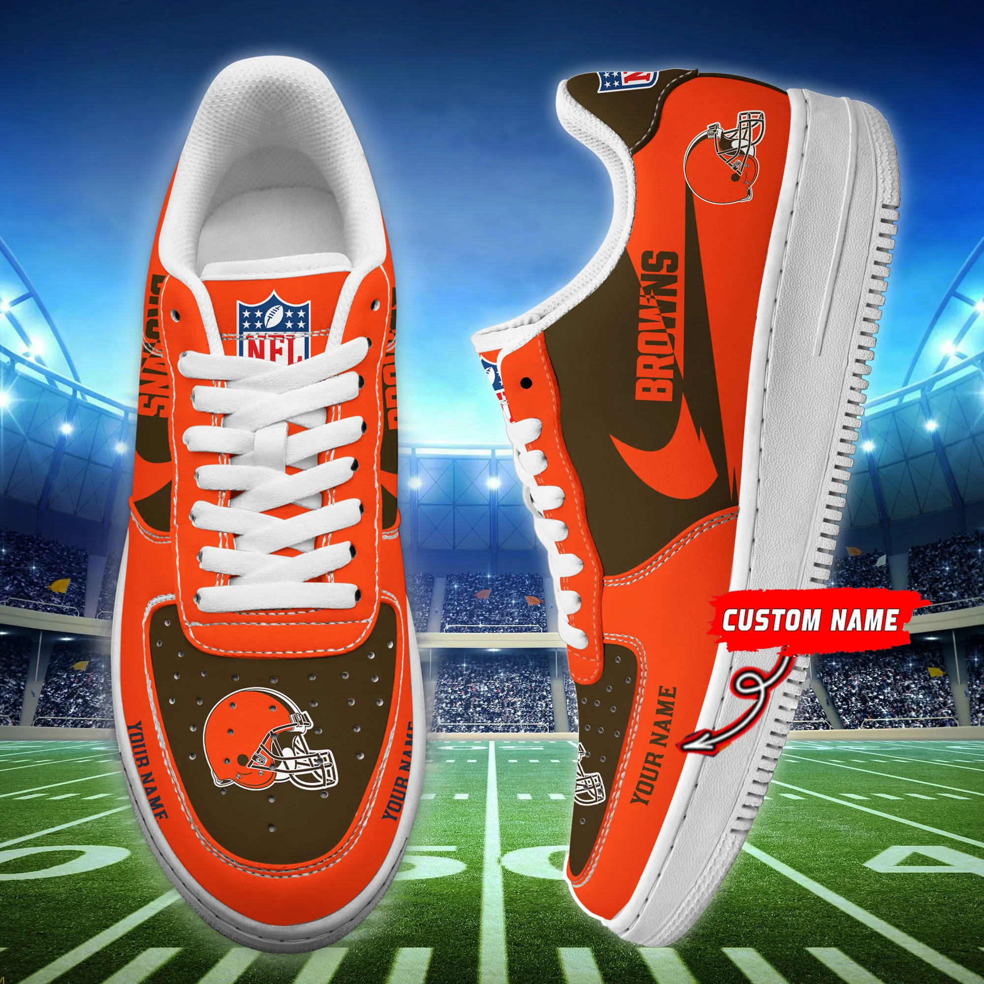 cleveland browns personalized af1 shoes bg201 ewccl
