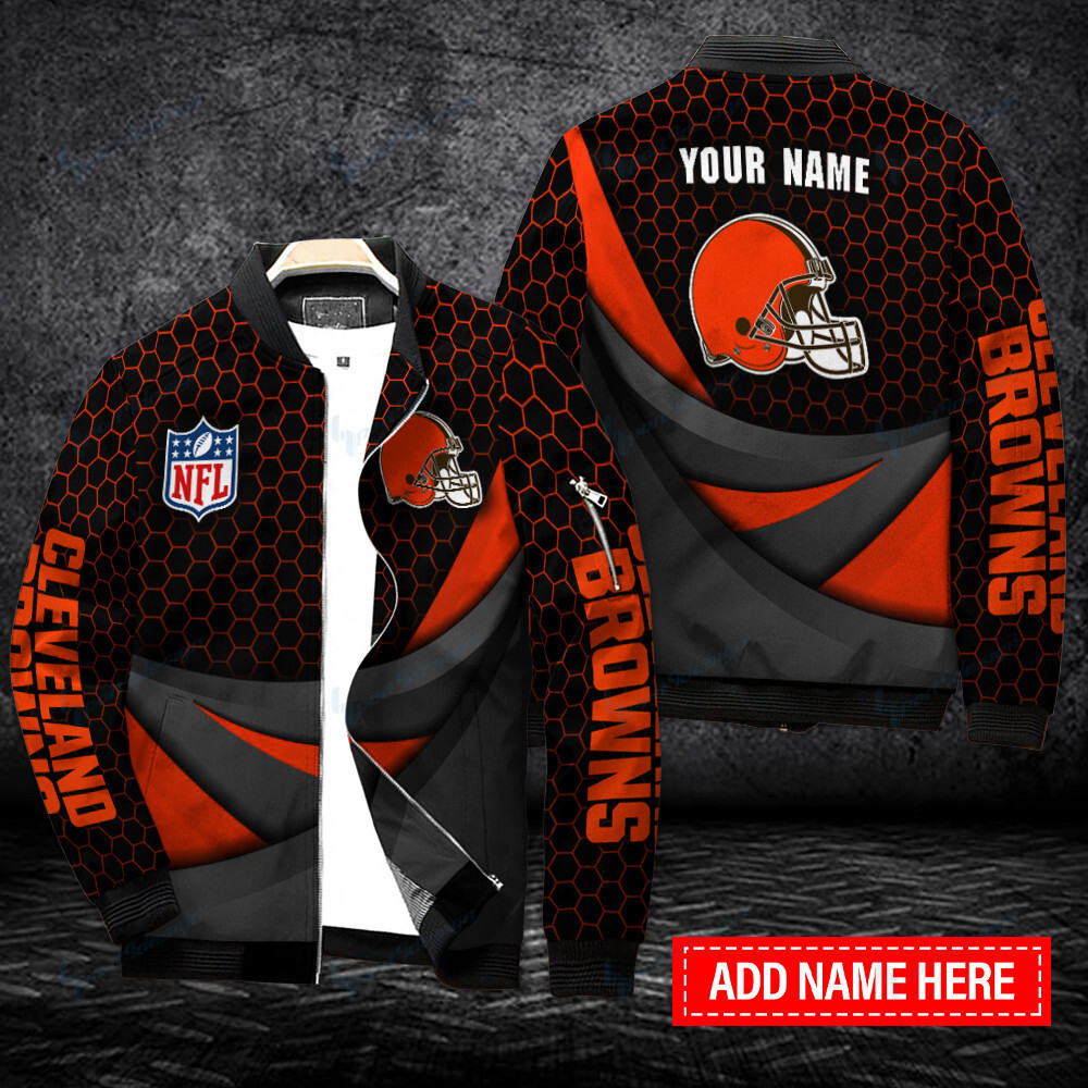 cleveland browns personalized bomber jacket bg304 5iiji