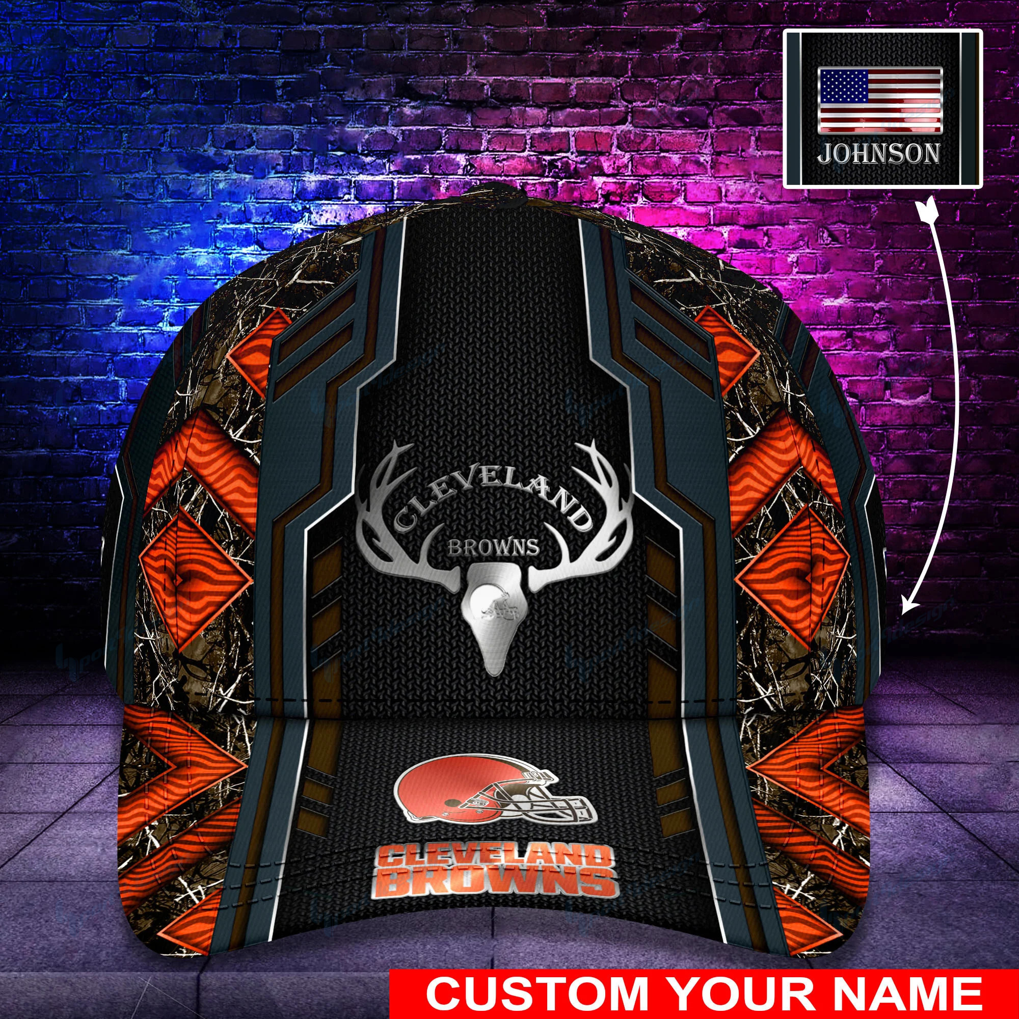 cleveland browns personalized classic cap bg451 c33qr