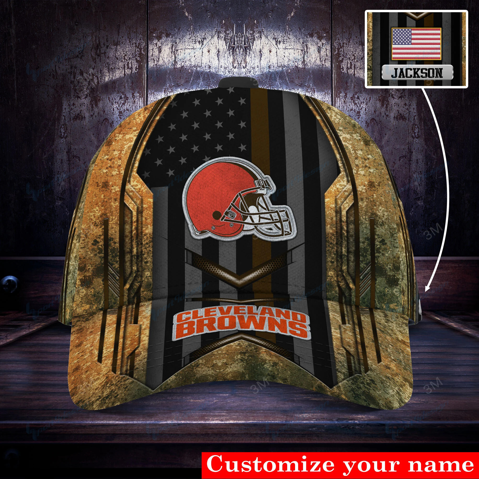 cleveland browns personalized classic cap bg520 eomrh