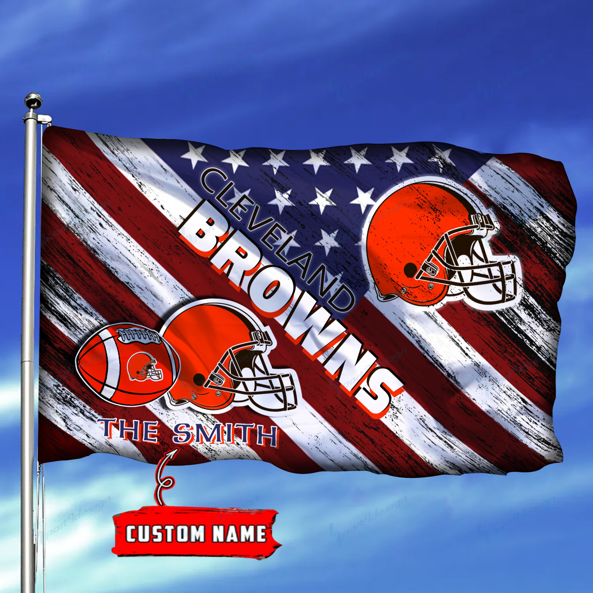 cleveland browns personalized flag 142 6tegh