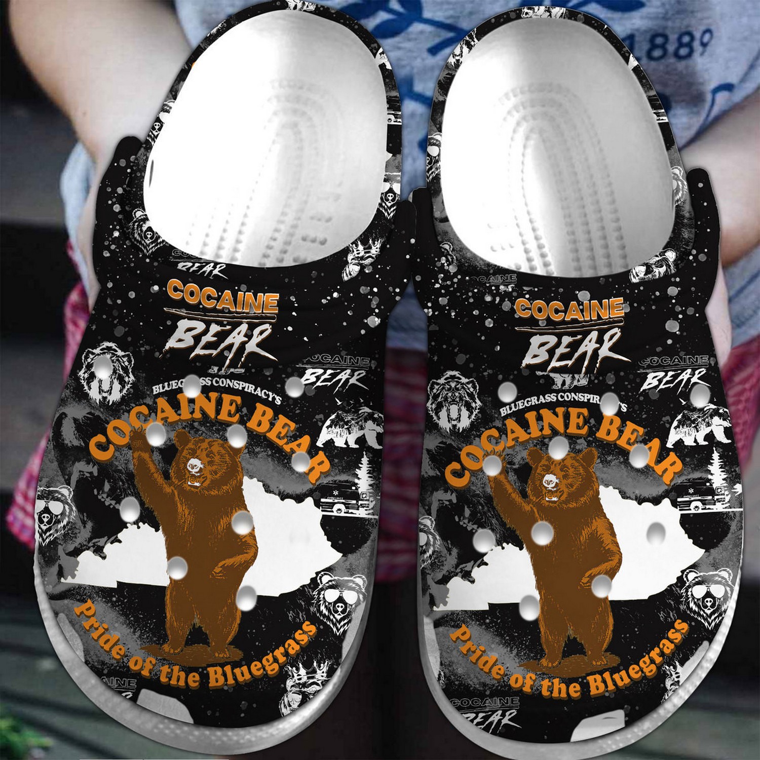 cocaine bear movie clogs fast shipping service available fjemy