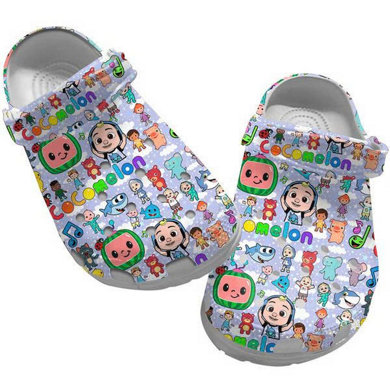 cocomelon cartoon movie jj and friends blue clogs for kids 26 adults n1ign
