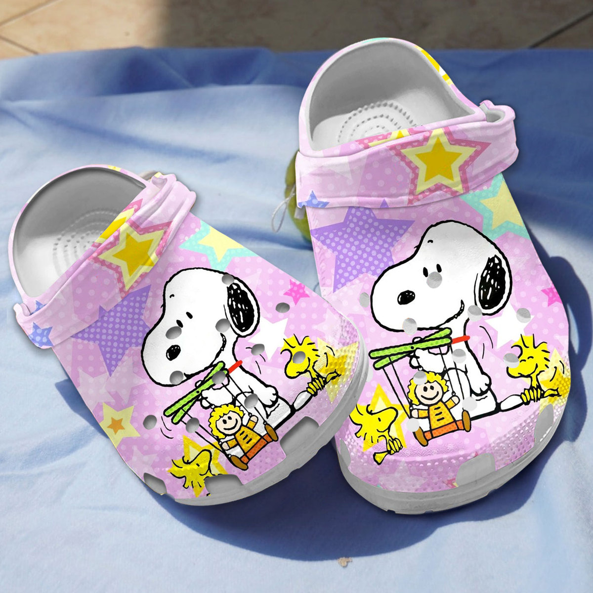colorful clogs snoopy stars crocs for kids and adults 22wms