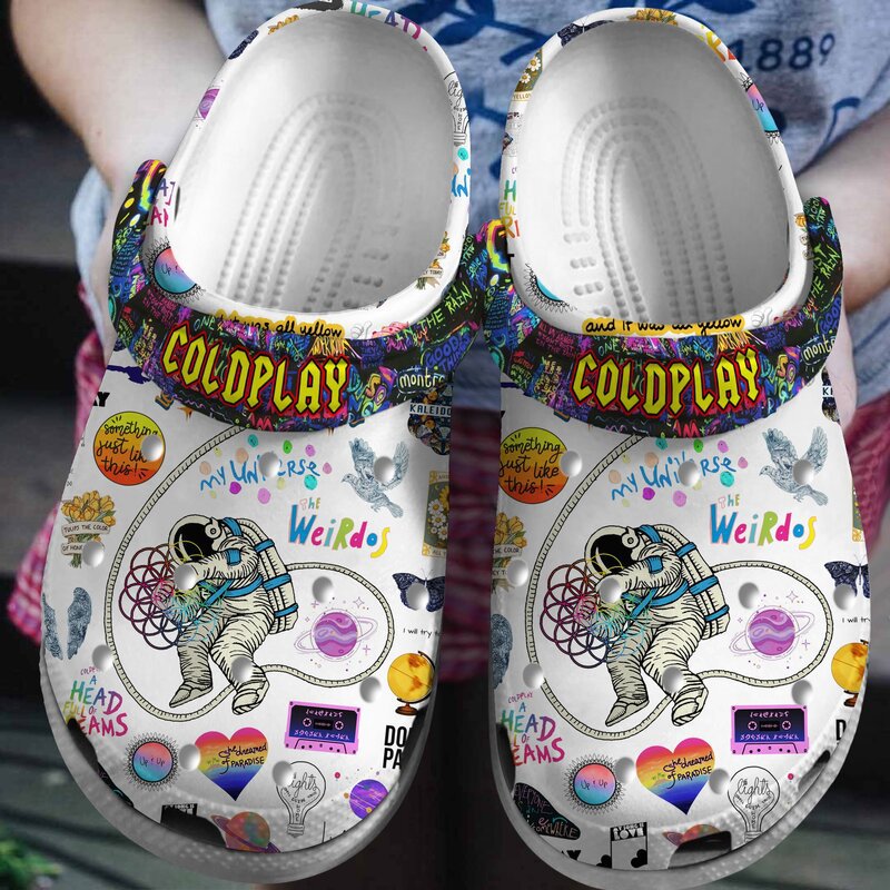 colorful coldplay rock music band clogs for men 26 women 99x3b