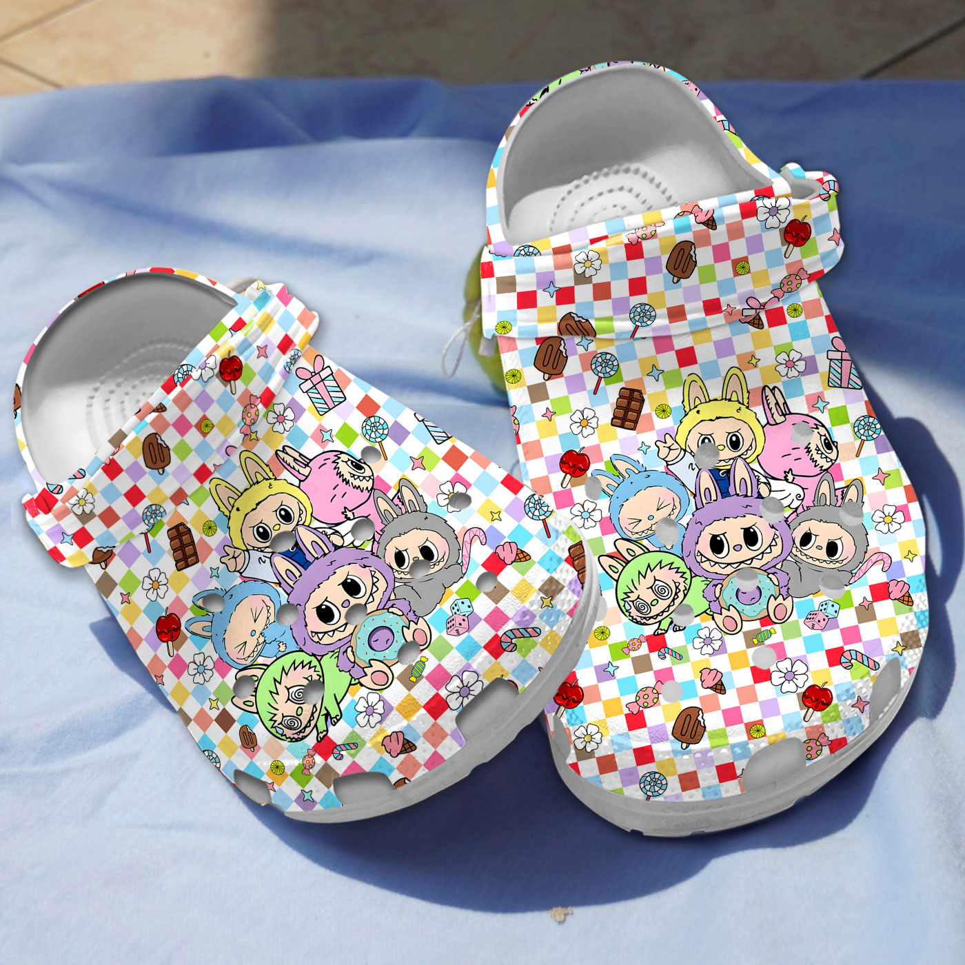colorful design clogs funny labubu dolls slippers sandals 4jucb