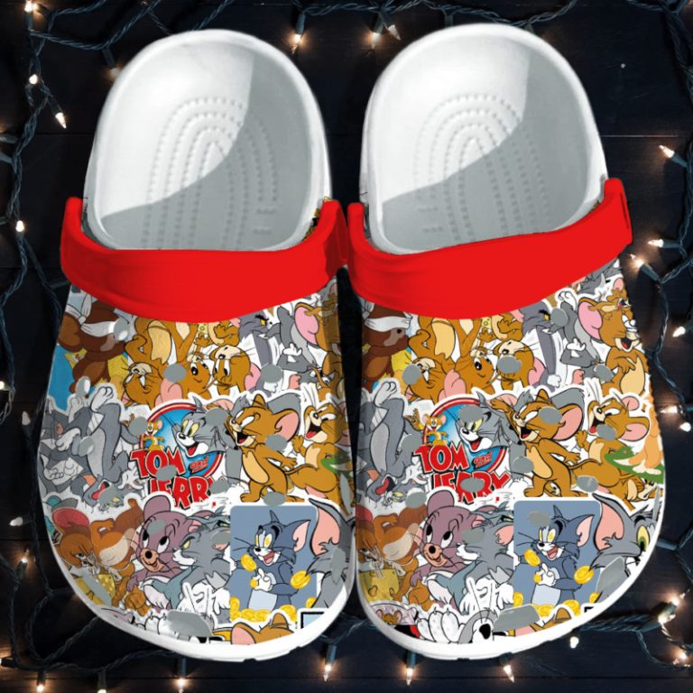 colorful design tom and jerry cartoon unisex clogs b0w5u