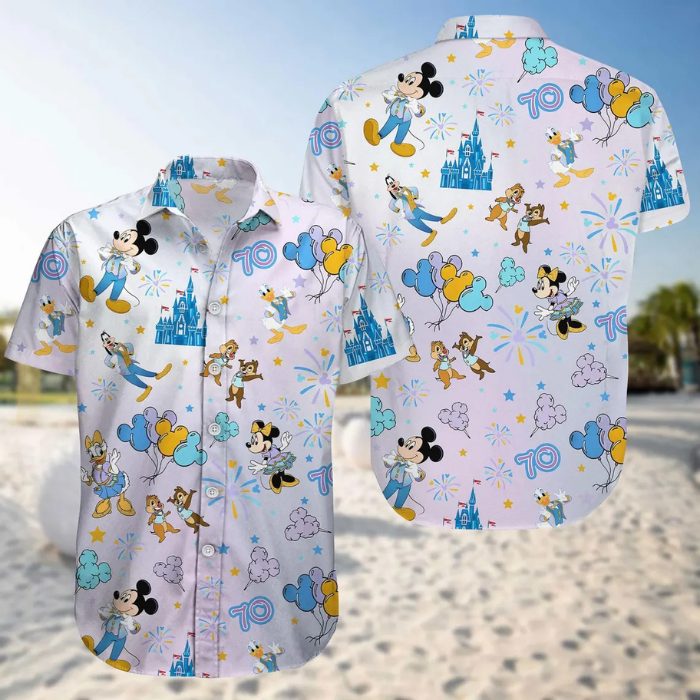 colorful disney world design hawaiian shirt oxts3