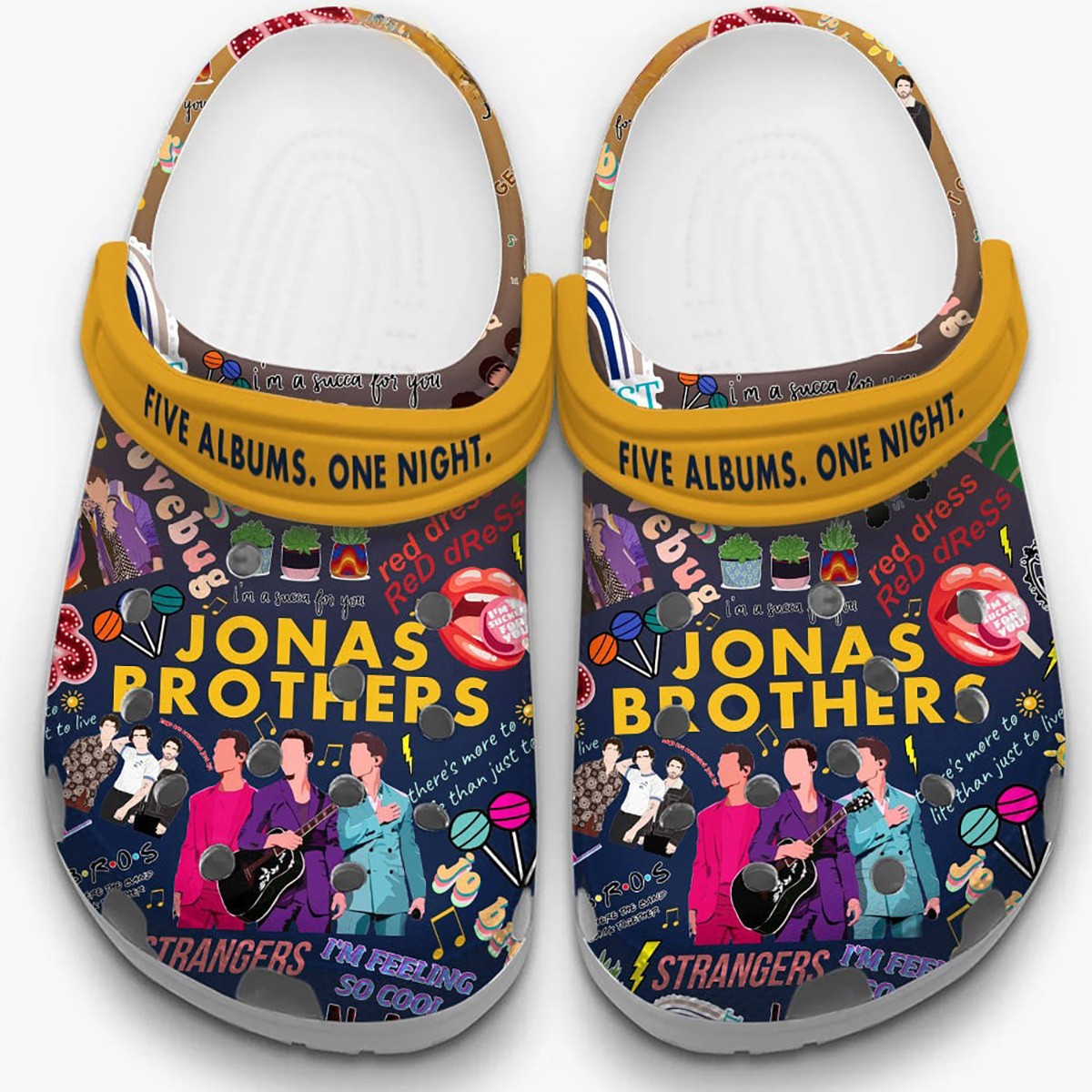 colorful jonas brothers music clogs for kids and adults qzzya