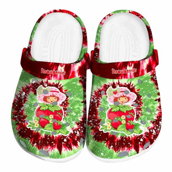 colorful strawberry shortcake radiant burst effect clogs shoes 2kebu