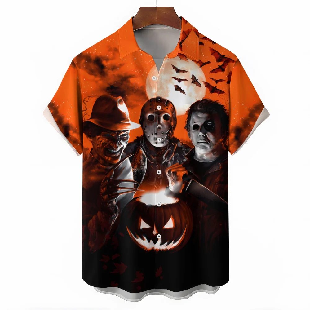 comfort horror trio halloween movie characters hawaii shirt 3xhb1