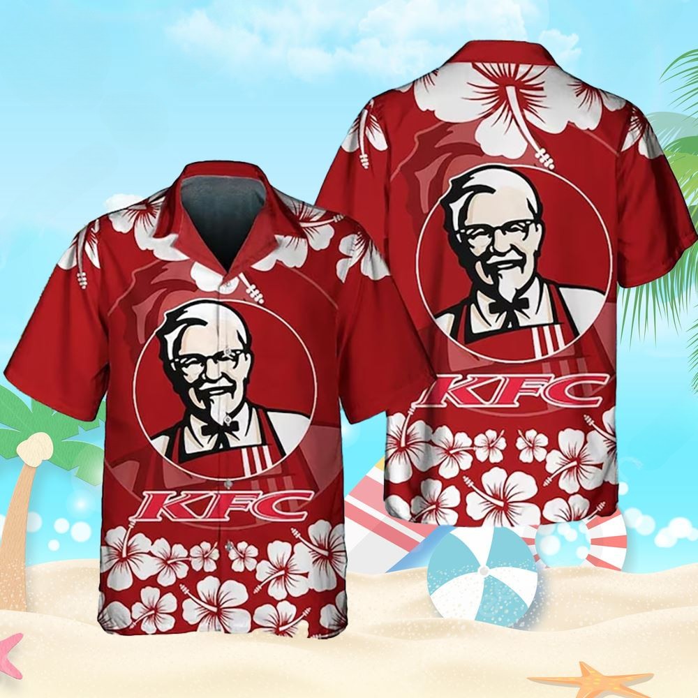 comfort kfc fast food red hawaii shirt efpcp
