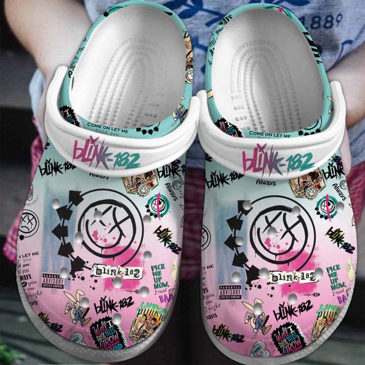 comfortable blink 182 music band unisex crocs wd7hw