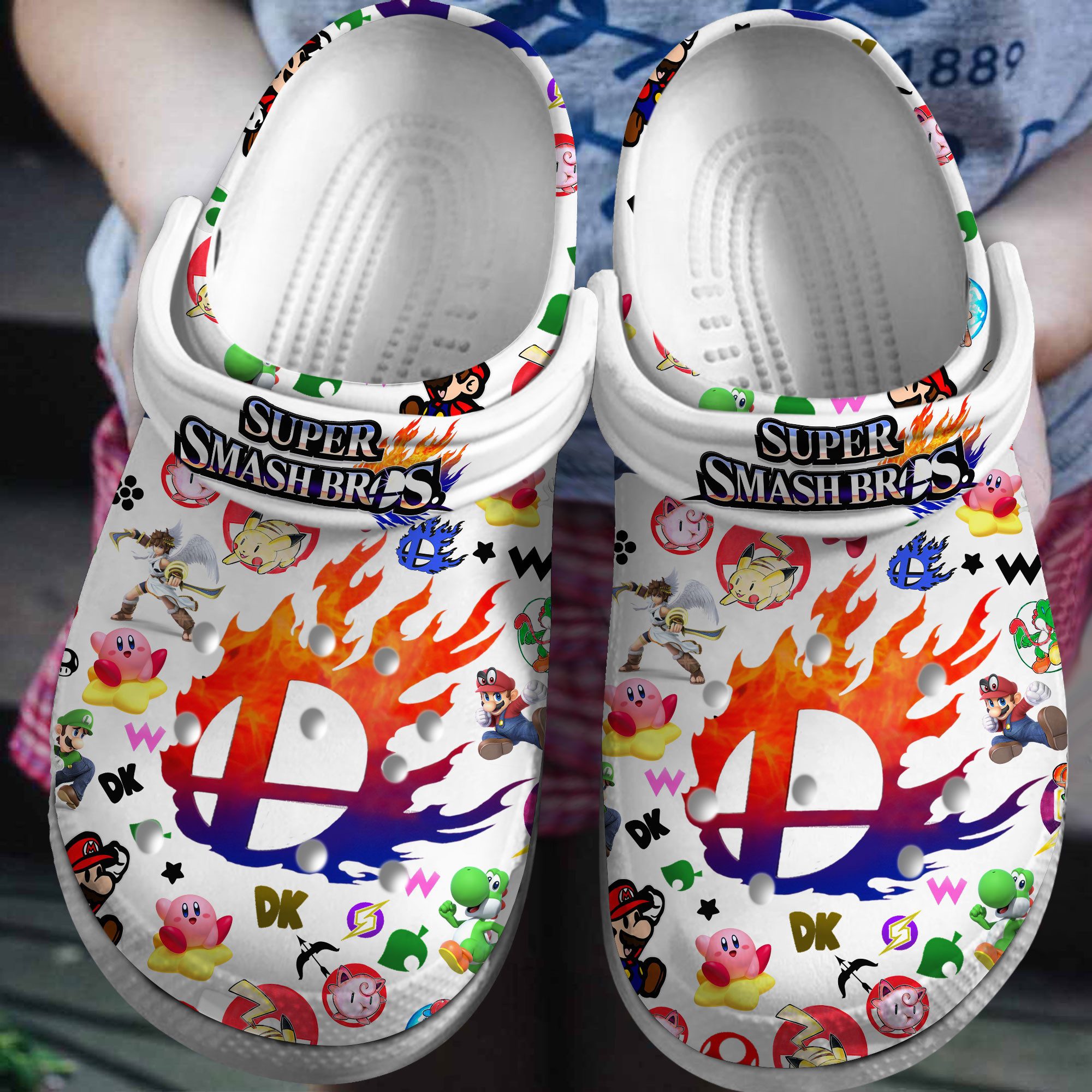 comfortable crocs super smash bros cartoon characters clogs zmi4p