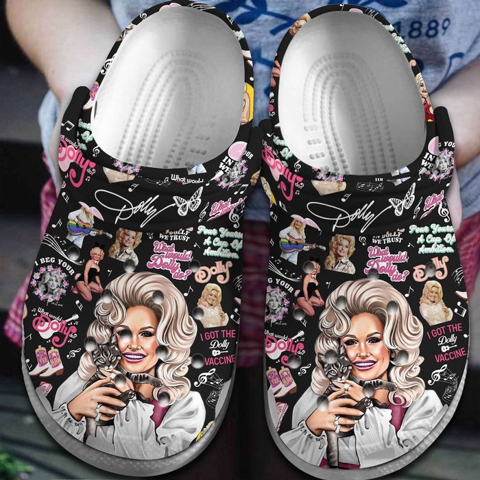 comfortable dolly parton music black clogs for men and women ontge